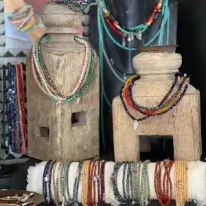 Bracelet Perles Plume, Différentes Coloris | Têtes Blondes - Vert