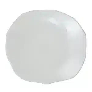 Assiette Plate Grès Émaillé WABI L Blanc - Jars Céramistes
