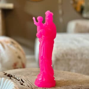Vierge avec Enfant Rose Fluo