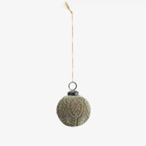 Boule de Noël Verre Ronde verte