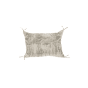 Coussin imprimé beige