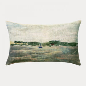 Housse de coussin Ile au bateau 30x50 _ Maison Levy