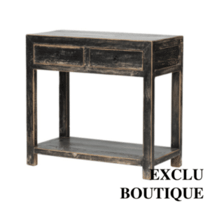 Petite console en bois noir