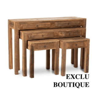 Console en bois brut