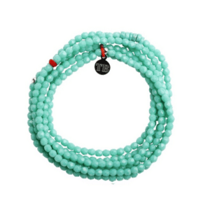 Sautoir de couleur turquoise uni
