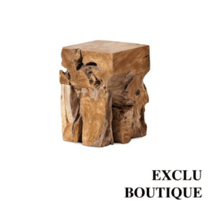 tabouret en racine de teck
