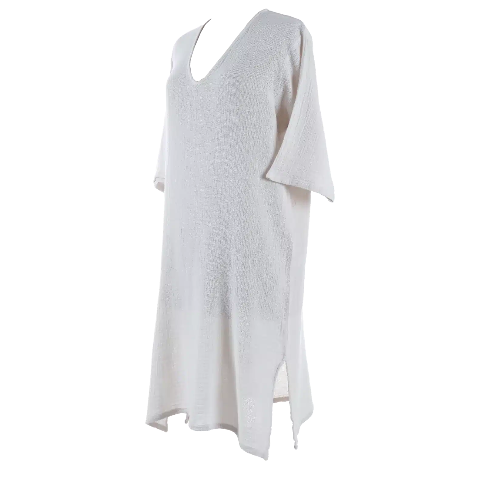 Robe En Lin Craie SYM - Taille 42 - Style Droit Et Longueur Genou - Occasion En Très Bon état