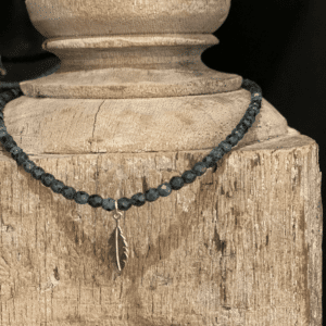 Bracelet Perles Plume, Différentes Coloris | Têtes Blondes - Gris/vert