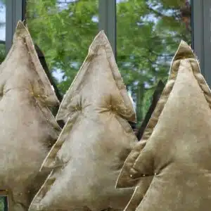 Sapin Lumineux velours kaki