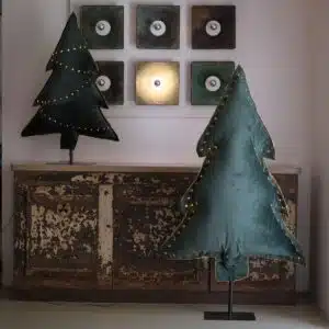 Sapin Lumineux velours vert
