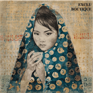 Toile Voile Indigo, 120x120cm | Alfonz