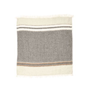 plaid en lin gris