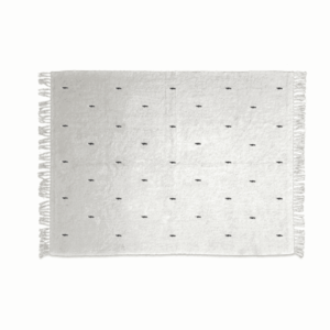 Tapis blanc et noir goutte différentes tailles