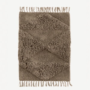 Tapis Bain Coton Taupe