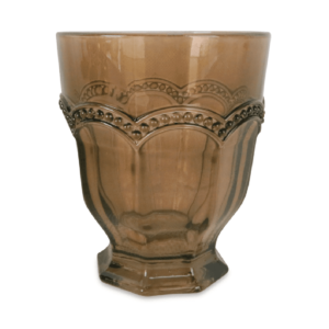 Verre à eau x6, ambre, Jolies Trouvailles