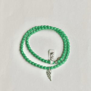 Bracelet Perles Aile, Différentes Coloris | Têtes Blondes - Vert