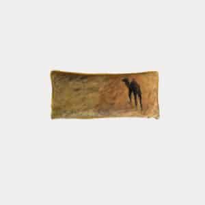 Housse de Coussin Velours Chameau Solitaire 44x22