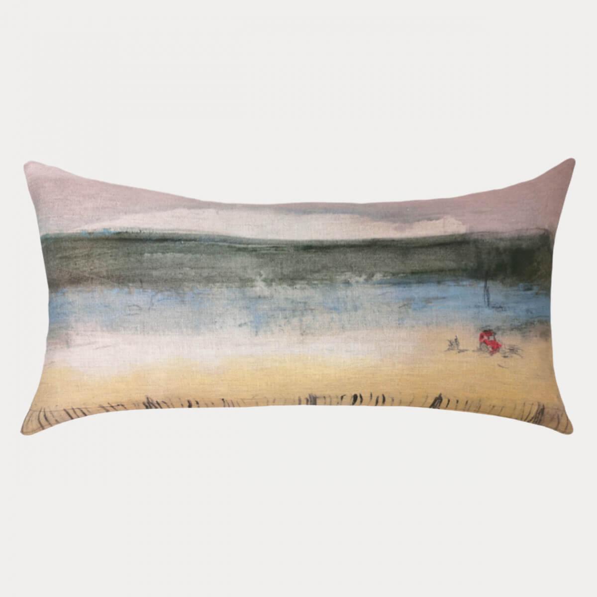 Housse de coussin Tracteur Rouge 44x22