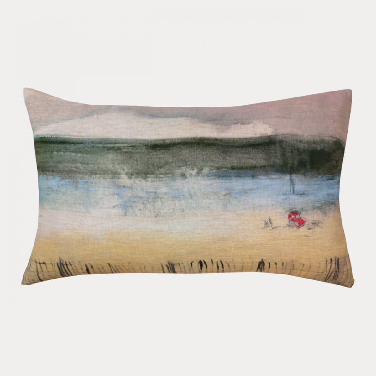 Housse de coussin Tracteur Rouge