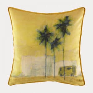 Housse de coussin Velours Camiòn verde 50x50