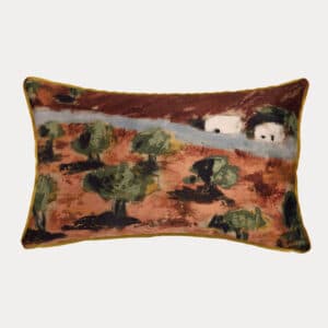 Housse de Coussin Velours Dos Casitas