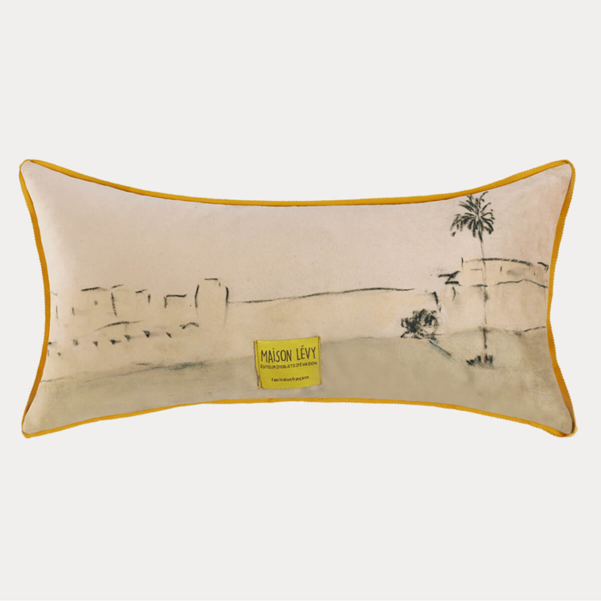 Housse de coussin Velours Remparts 44x22 Verso