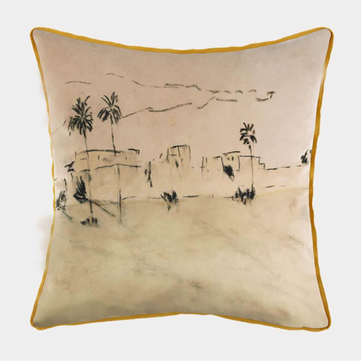 Housse de coussin Velours Remparts 50x50