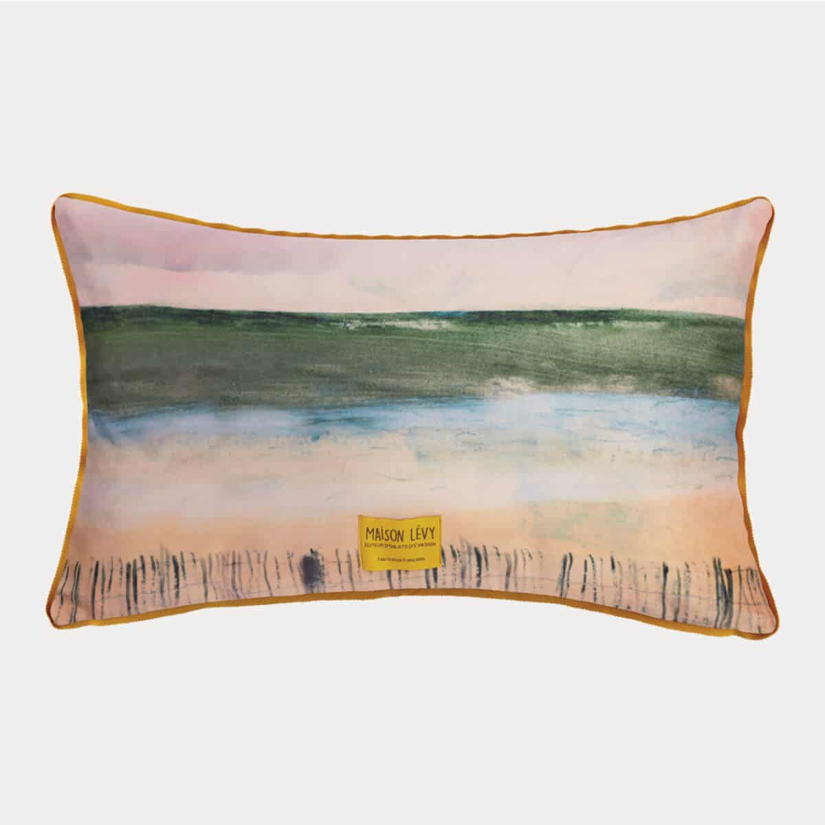 Housse de coussin Velours Tracteur Rouge Verso