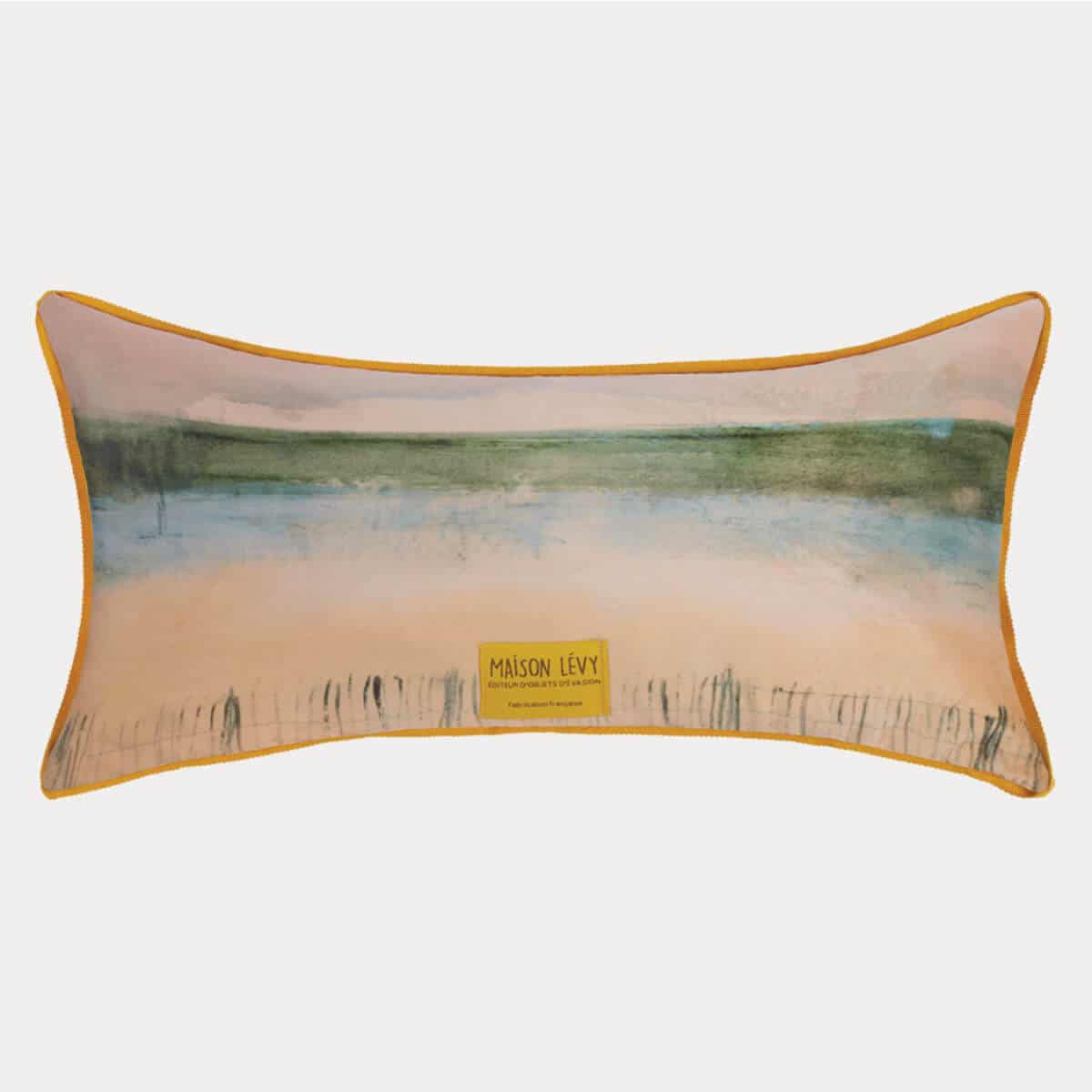 Housse de coussin Velours Tracteur Rouge 44x22 Verso