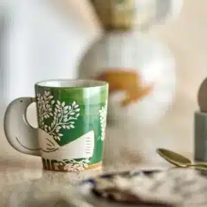 Tasse en Grès HEZHA Vert - Bloomingville