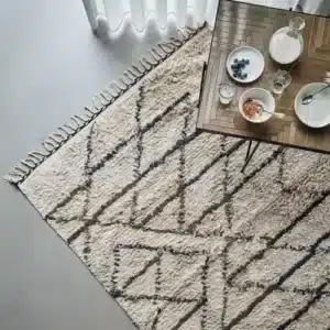 Tapis Indi Crème, 200 x 140 cm | House Doctor