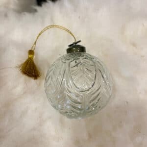 Boule de Noël Verre Ronde Transparente