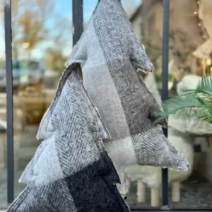 Sapin Lumineux Plaid Noir