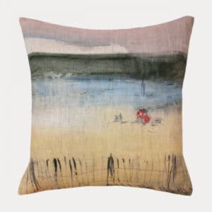 housse de coussin tracteur rouge