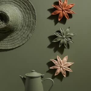 Fleur d'Anis Janis en Céramique - Monochromic