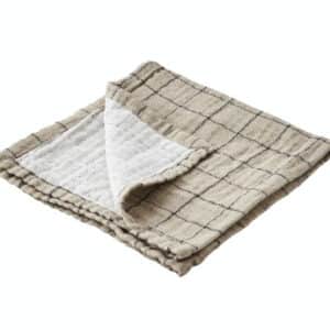 Serviette Elsa Ivoire Rayures | Jolies Trouvailles