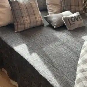 Couvre-lit Maison de vacances Plaid Jacquard Charbon (1)