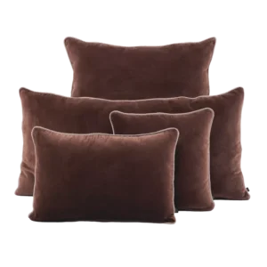Housse de Coussin Velours NEW DELHI Ganache - Haomy
