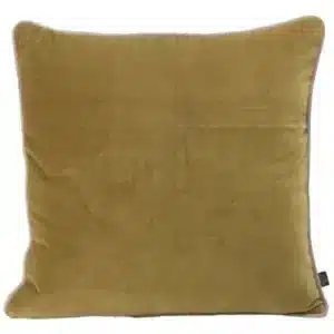 Housse de Coussin Velours NEW DELHI Olive - Haomy