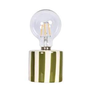 Lampe Rayures Kaki Détail