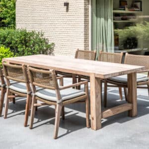 Table Jacob Teck Grey ambiance