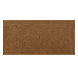 Tapis de Bain Coton KYMI Tabac 55x110 - Haomy