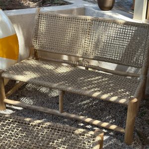 Banquette Teck et Corde