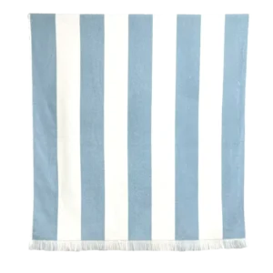 Drap de Plage Coton PORTO Ciel - Haomy