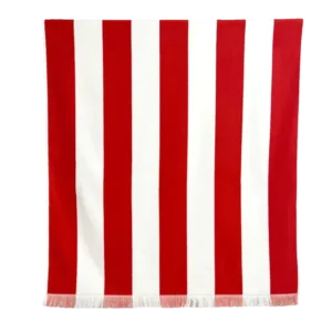 Serviette de plage en Coton Vermillon Porto Haomy