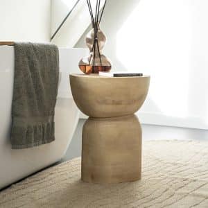 Table d'appoint en bois Cobble
