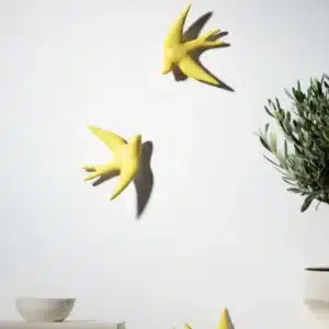 Hirondelle Volage en Céramique Jaune Citrus - Monochromic