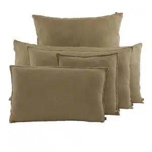 Housse de Coussin Lin et Coton Gold CALIFORNIA