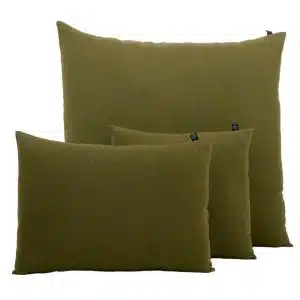 Housse de Coussin Lin et Coton Olive FIGARI - Haomy