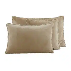 Housse de Coussin Velours Lin KOBE